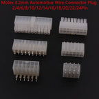 5Sets Molex 4.2mm Automotive Wire Connectors Plug 5557 Series RA Wafer Female Terminal 2-24P Housing for Electrical Wiring