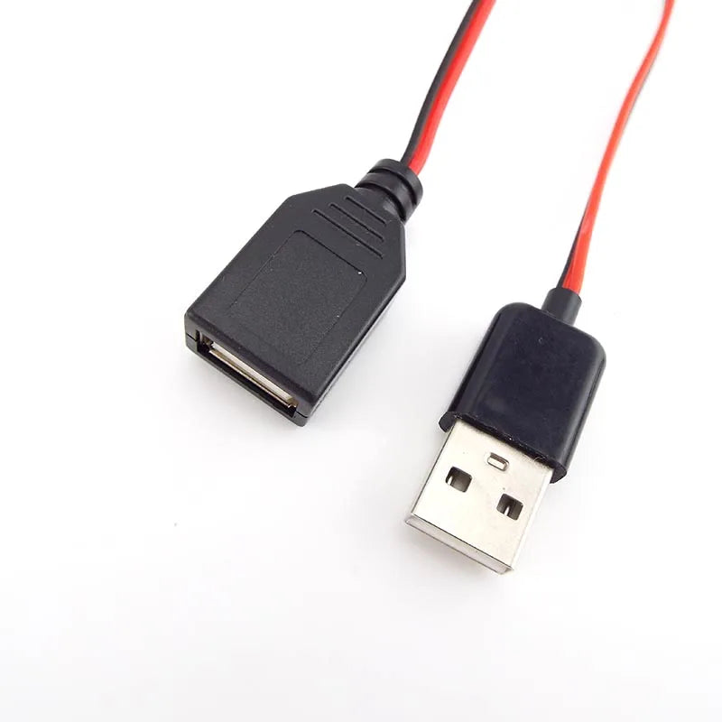 USB Alligator Clips Crocodile Wire Male Female to USB Tester Detector DC Voltage Ammeter Capacity Power Meter Monitor M20