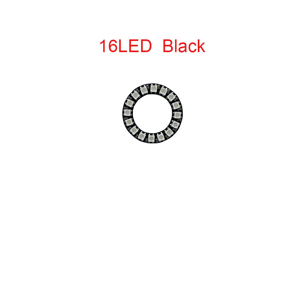 WS2812B Addressable Led Pixel Ring 8/16/24/35/45/60Leds WS2812 5050 RGB Led Diode Ring Color IC Built-in LED