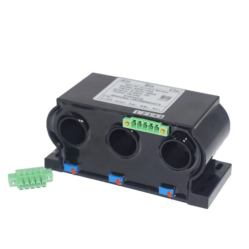 3ph AC Current Transmitter 4-20mA 0-20mA 0-5V 10V RS485 Output 3-phase Current Mutual Sensor Perforated Hall Current Transducer