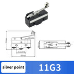 10Pcs SPDT NO+NC Hinge Roller Lever Microswitch Action Switch