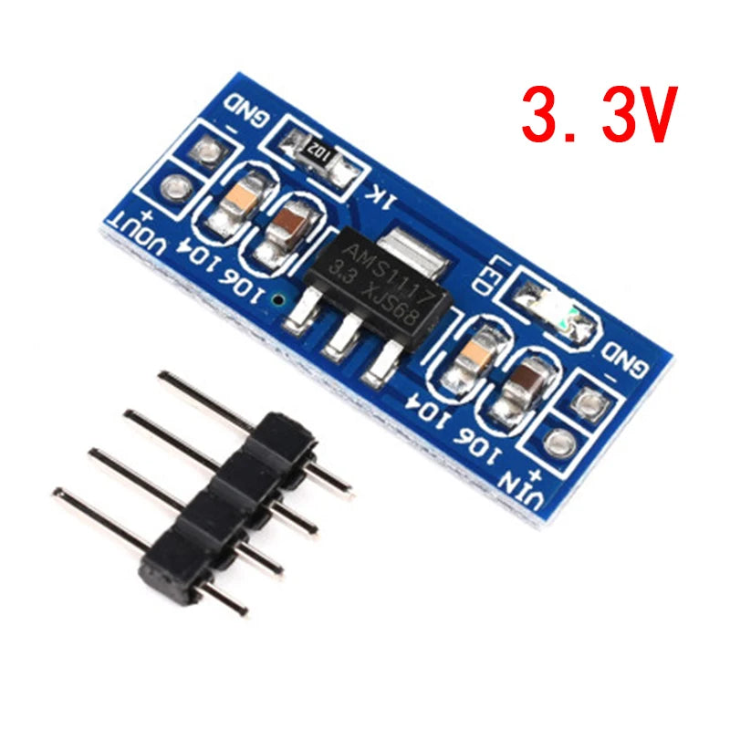 5pcs/lot AMS1117 1.2V 1.5V 1.8V 2.5V 3.3V 5V power supply module AMS1117-5.0V power module AMS1117-3.3V