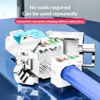 Cncob Tool-Less Connector ,Cat7 Ten-gigabit transmission Ethernet Network Termination Tool-free RJ45 connector PLug
