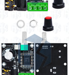 1PCS EGBO Super Slim 2 x 15W PAM8610 Class D Digital Dual Power Audio Amplifier Board 12V black