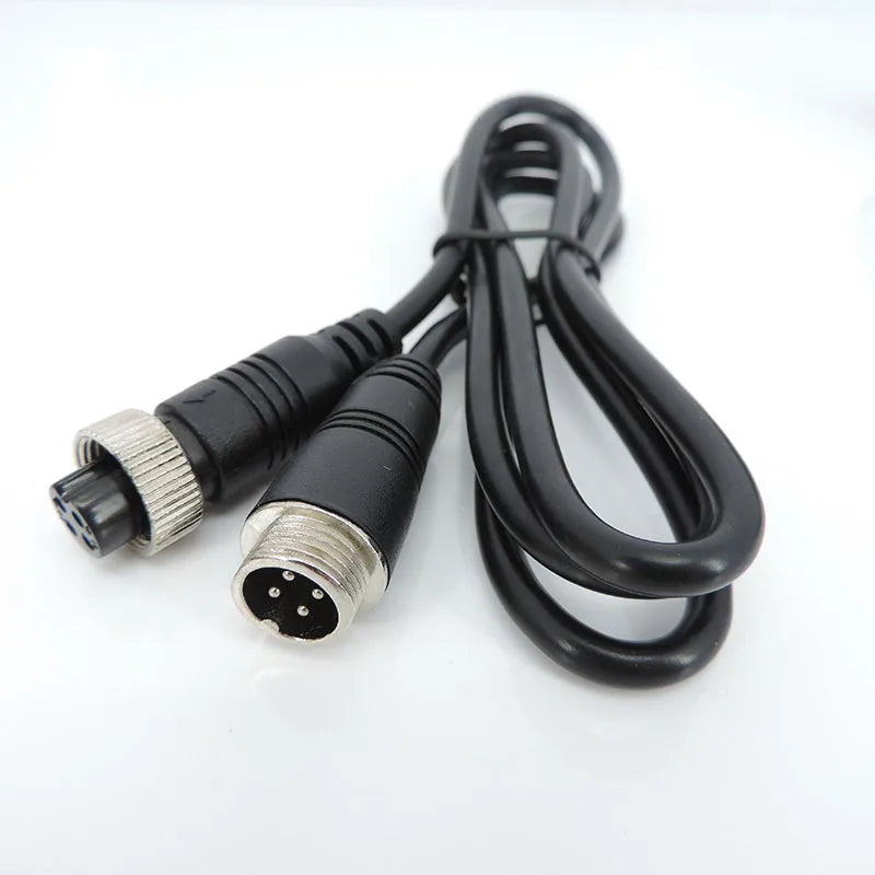 1/3/5/10/15/20M 4 Pin core male to female Aviation Extension Video connector power Cable for car Truck Bus Monitor Camera wire