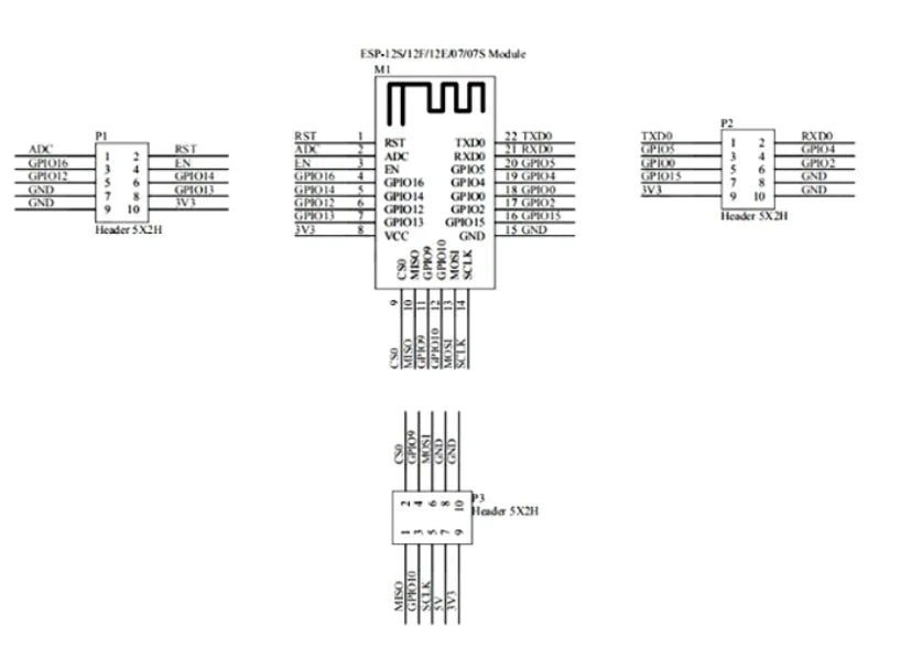 ESP8266 ESP-W&ROOM-32 ESP32-WROVER Development Board Test Programmer Socket Downloader Burning Fixture Tool for ESP-12F/07S/01