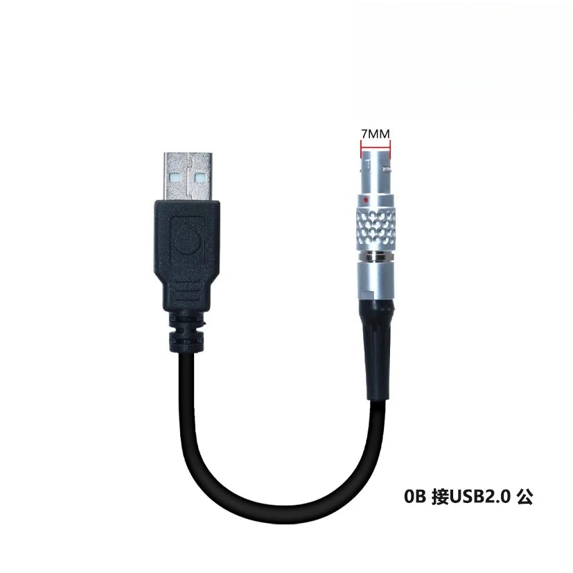 FGG 0B 1B 4Pin to USB 2.0 Male Female Cable Compatible With Lemo Plug-in Self-locking Aviation Plug EGG 00B Male Aviation Plug