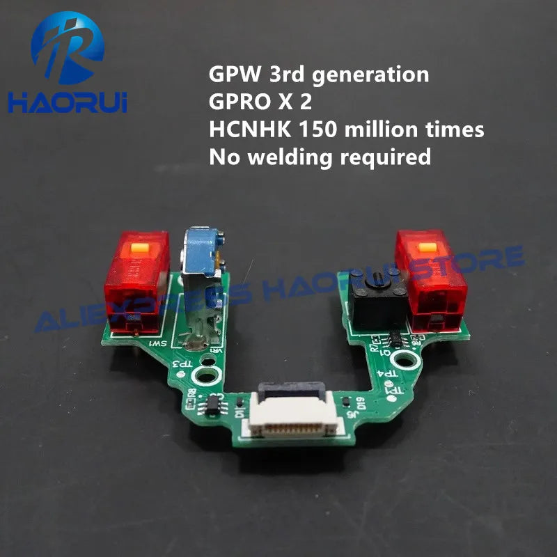 Latest GPW 3 Mouse PCB Board Micro Switch Button for Logitech G Pro X Superlight 2 Welding Free Motherboard Microswitch Encoder