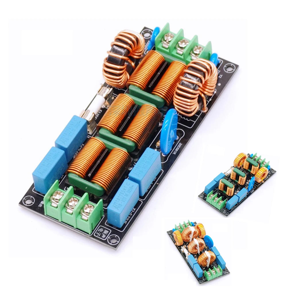 4A 8A 16A 4-Stage AC Power Supply EMI Filter 110V 220V Audio Electromagnetic Interference Filtering EMC Differential Common Mode