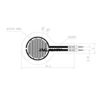 1kg5kg10kg 20kg 30kg 50kg 100kg 150kg Film Pressure Sensor Resistive Force Sensitive Plantar Flexible Robot FSR Insole 100g 20mm
