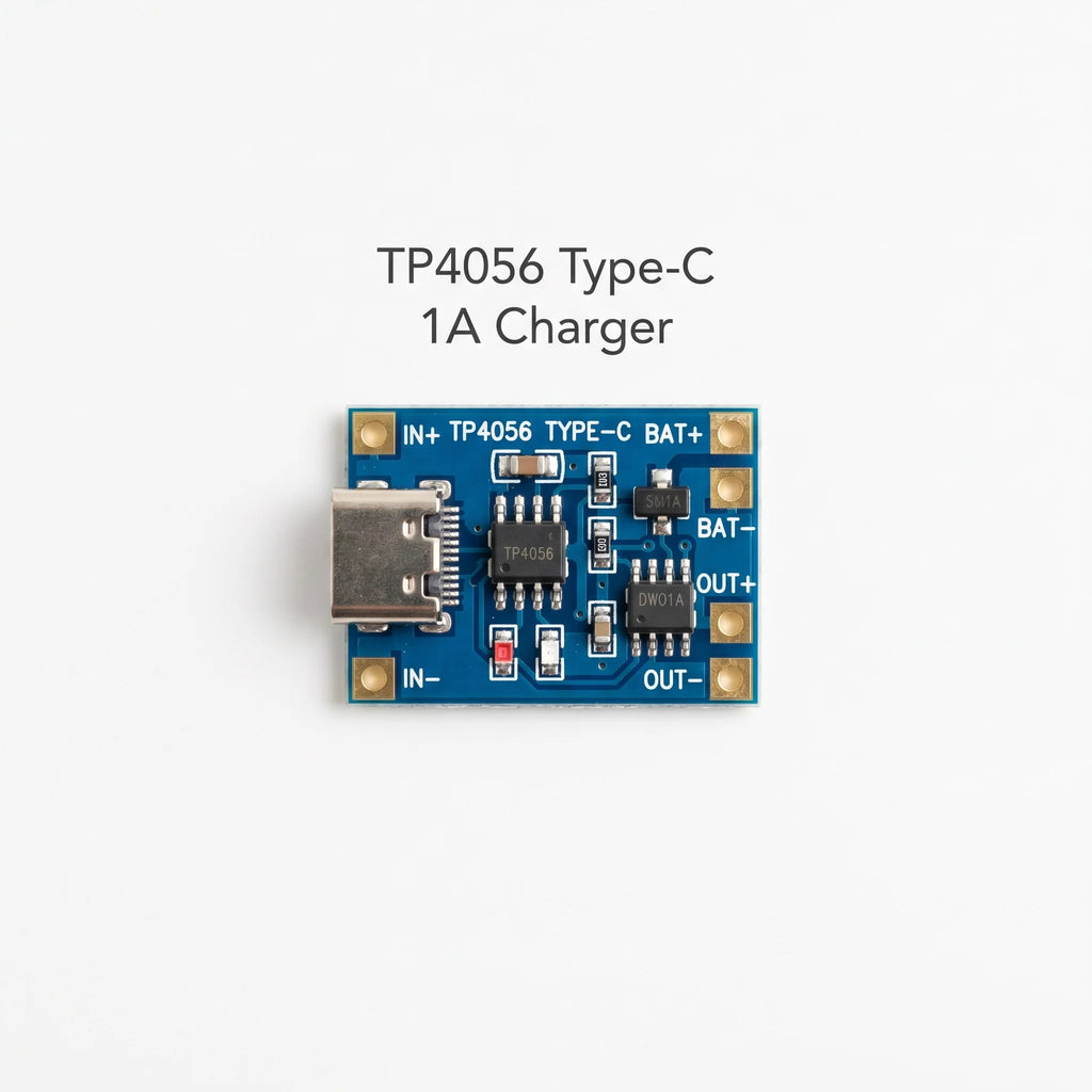 TP4056 Type-C Lithium Battery Charging Module 1A Li-ion Charger Board with Protection for 18650 Battery Pack DIY Power Bank