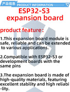 ESP32-S3 Development Board with Expansion Adapter Kit, IPEX 2.4 GHz Wi-Fi and Bluetooth Module, MCU ESP32-S3WROOM-1 N16R8