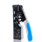ZoeRax RJ45 Ethernet Crimping Tool for CAT8 Cat7 Cat6a Cat6 Cat5e Ethernet Connectors with wire stripping and cutting functions