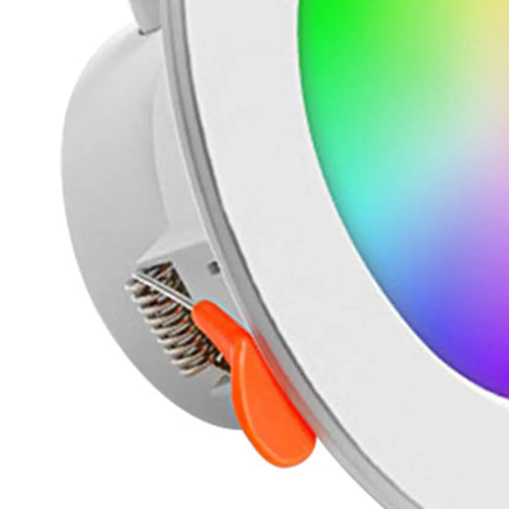 12-1Pcs RGB LED Bulb Tuya Dimmable Downlight Spotlight Bluetooth-Compatible Lamp 10/15W APP Control GB+CW+WW Smart Lamp