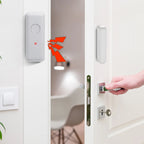 HIVA Wireless Magnetic Door & Window Sensor EV1527 Coding Mode RF 433MHz for Home Security Alarm System Home Burglar Alarm Kits