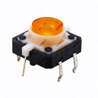 5PCS 12X12X7.3 Tactile Push Button Switch Momentary Tact LED 5 Color 12X12X7.3mm 12*12*7.3mm Blue,White,Yellow,Red,Green