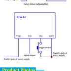 1/5/10Pcs NE555 DW44 Monostale Circuit Module Falling Edge Trigger For Delay Switch Timer