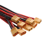 XT60 Connector Plug With Silicone Wire 12/14 AWG Female/Male Cable Dual Extension 10CM/15CM Battery Connectors Model Accessories