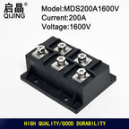 New Three-Phases Rectifier Bridge MDS200A1600V Copper Baes Plate Rectifier Module MDS200A