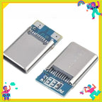 5PCS USB 3.1 Type-C Connector 24 Pins Male / Female Socket Receptacle Adapter To Solder Wire & Cable 24 Pins Support PCB Board