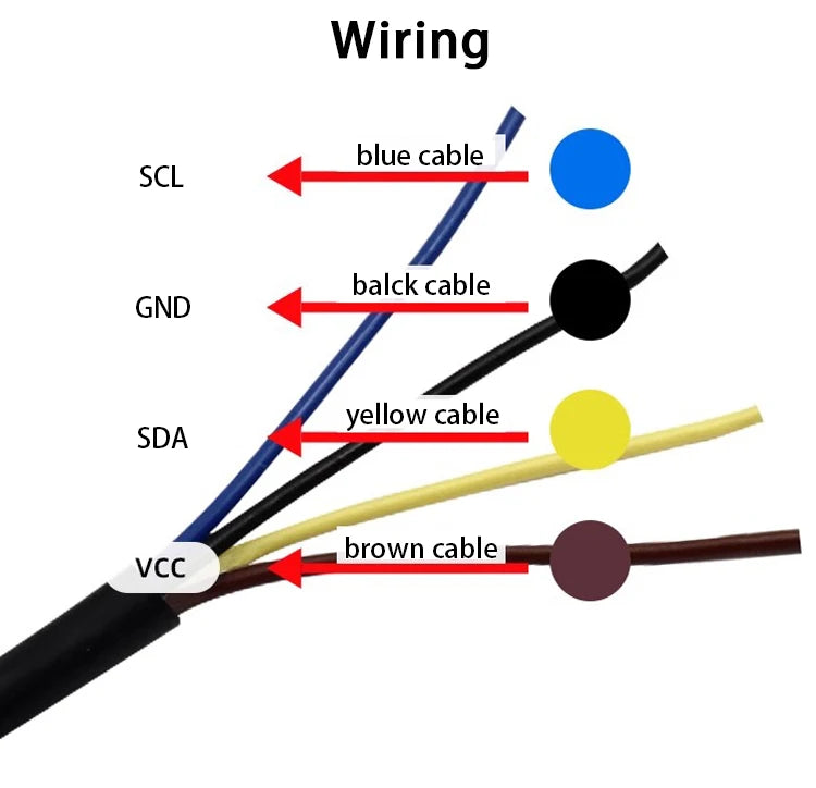 SHT20 SHT30 SHTC3 SHT35 I2C Temperature Humidity Sensor Probe