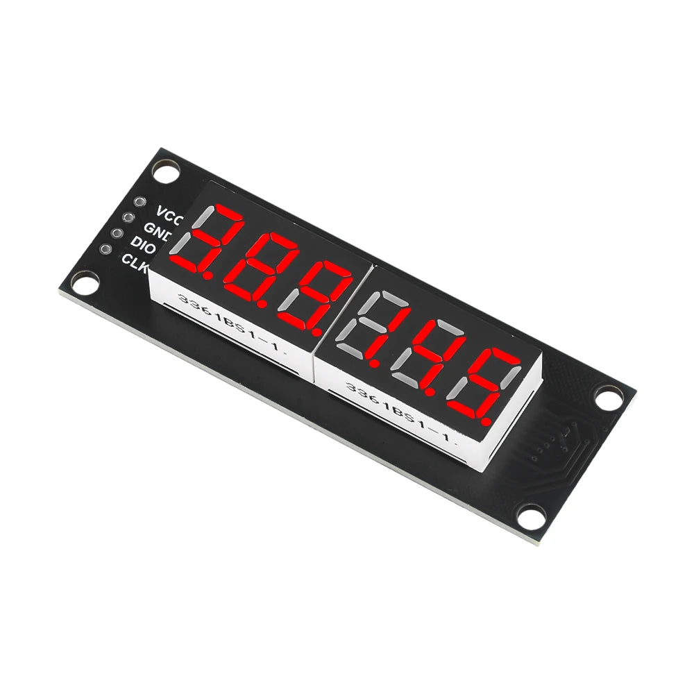 0.36 Inch 4 Bits 6-Digit LED Digital Display Tube Module 5V 7 Segments TM1637 0.36" Anode Tube Decimal Display Module