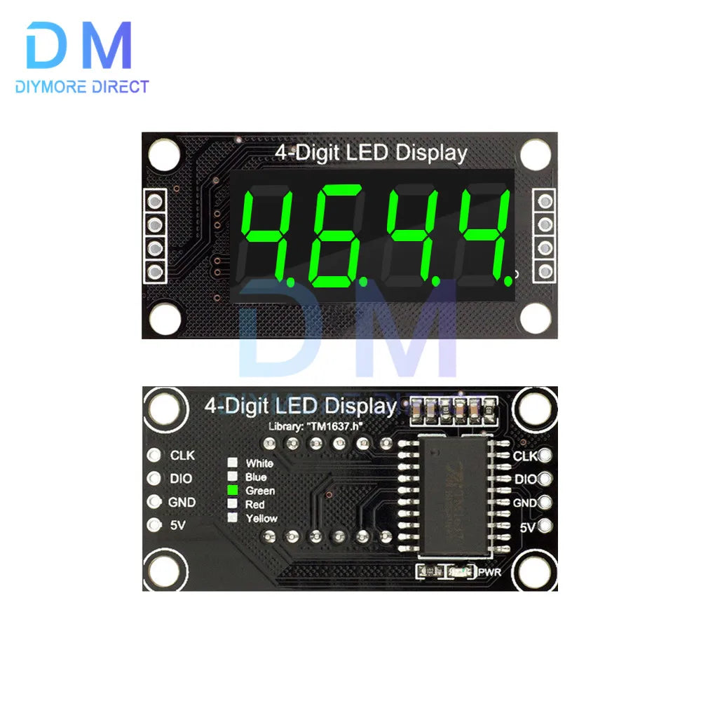TM1637 LED Display Module For Arduino 0.36 Inch 7 Segment 4 Bits Clock RED Anode Digital Tube Four Serial Driver Board Pack