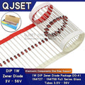 50pcs DIP 1W Zener Diode DO-41 IN/1N47 3.3 V 3.9V 4.3 4.7 5.1 6.2 6.8 7.5 8.2 9.1 10 12 13 15 16 18 20 22 24 27 30 33 36 39 43 V