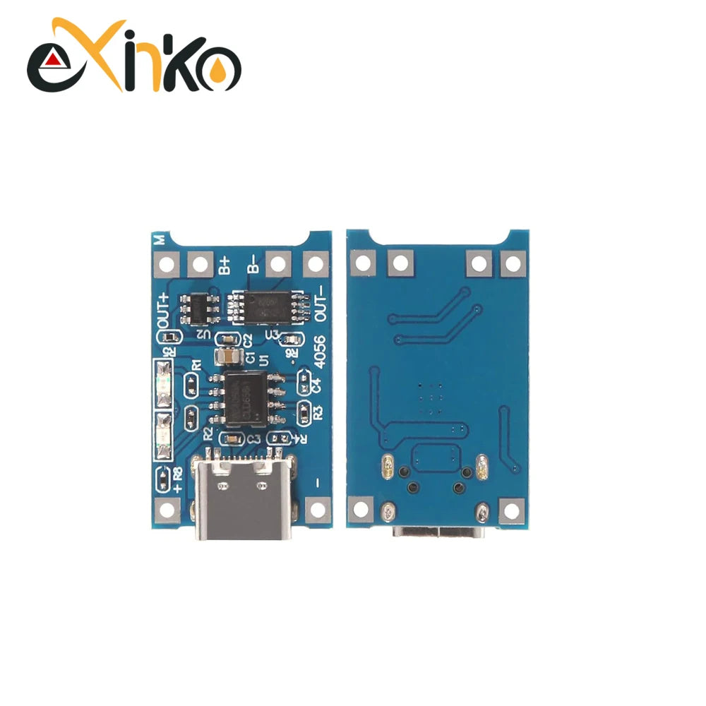 10pcs 18650 1A 5V Lithium Battery Charging Board Module Micro USB/Type-c Interface Charging Protection 2-in-1