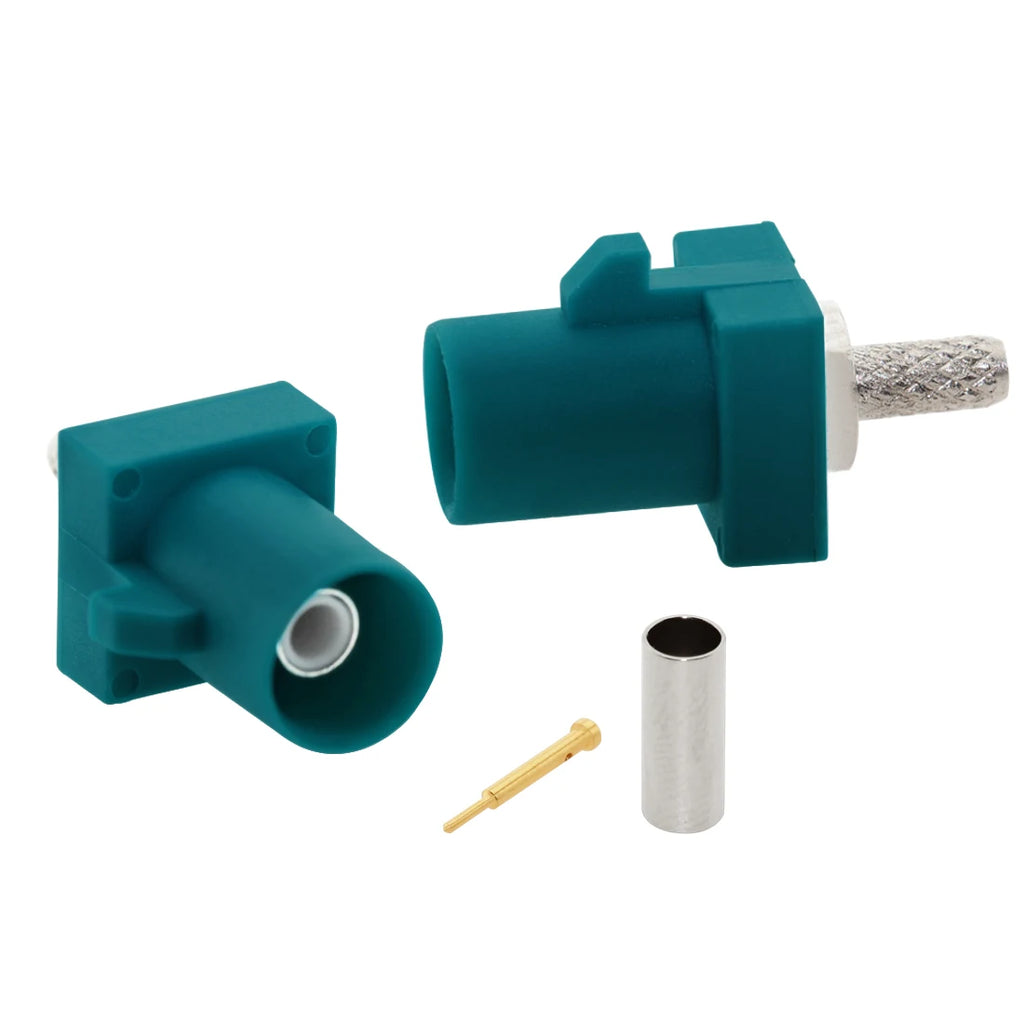 1pc  Fakra Male Plug A/B/C/D/E/F/G/H/I/K/Z RF Coaxial Connectors Soldering Wire for RG316 /RG174 Pigtail Cable Wholesale