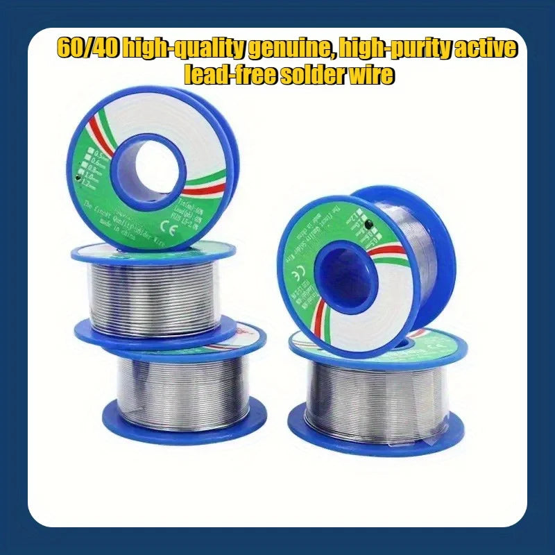 50g/1.76oz, 60/40 High-Quality Solder Wire Containing Rosin Resin, Flux Content 1.5-2.0%, Electronic Repair Soldering