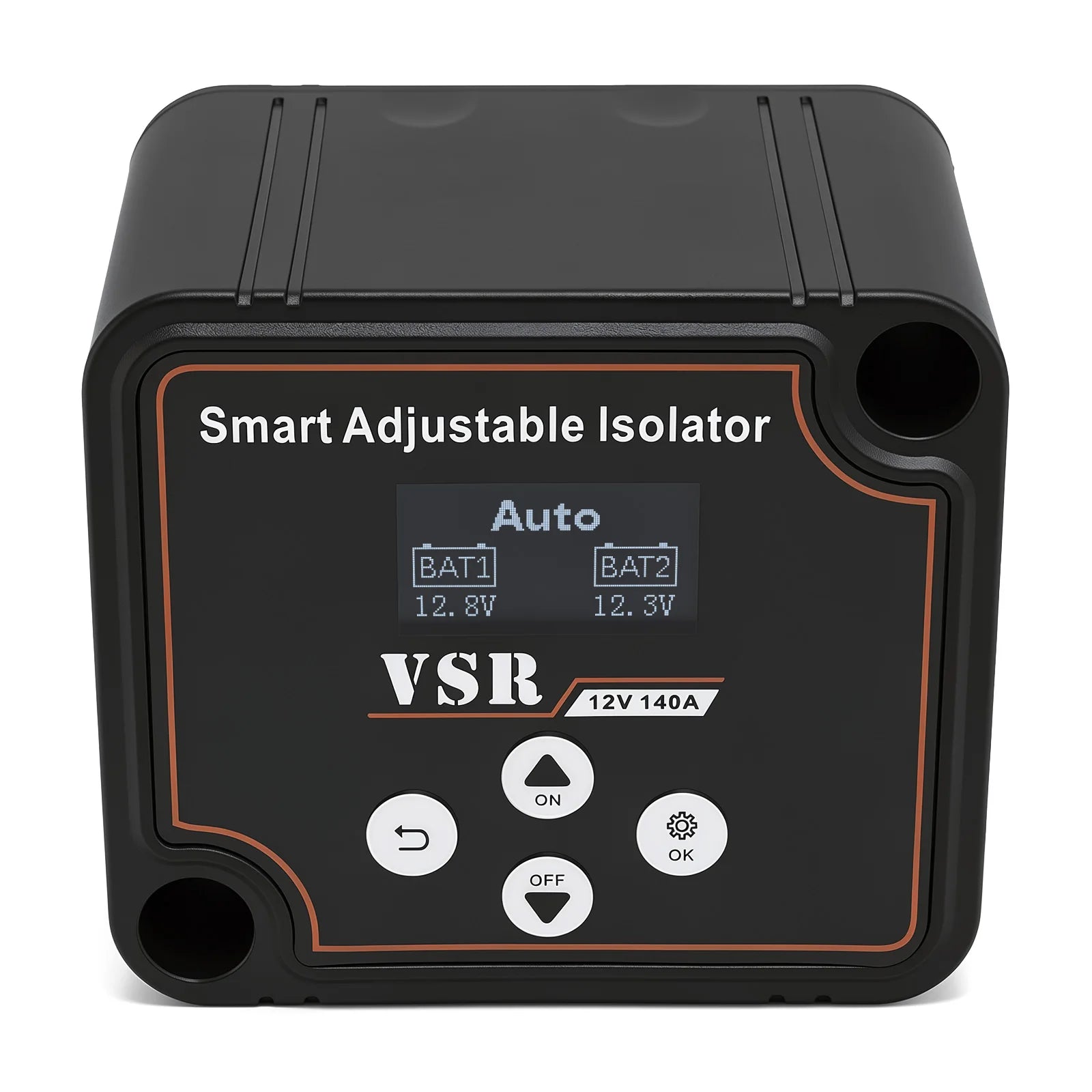 Dual Battery Smart Isolator 12V 140A Car Split VSR Charge Voltage Setting Sensitive Relay For Off-Road Camper Yacht ATV UTV Boat