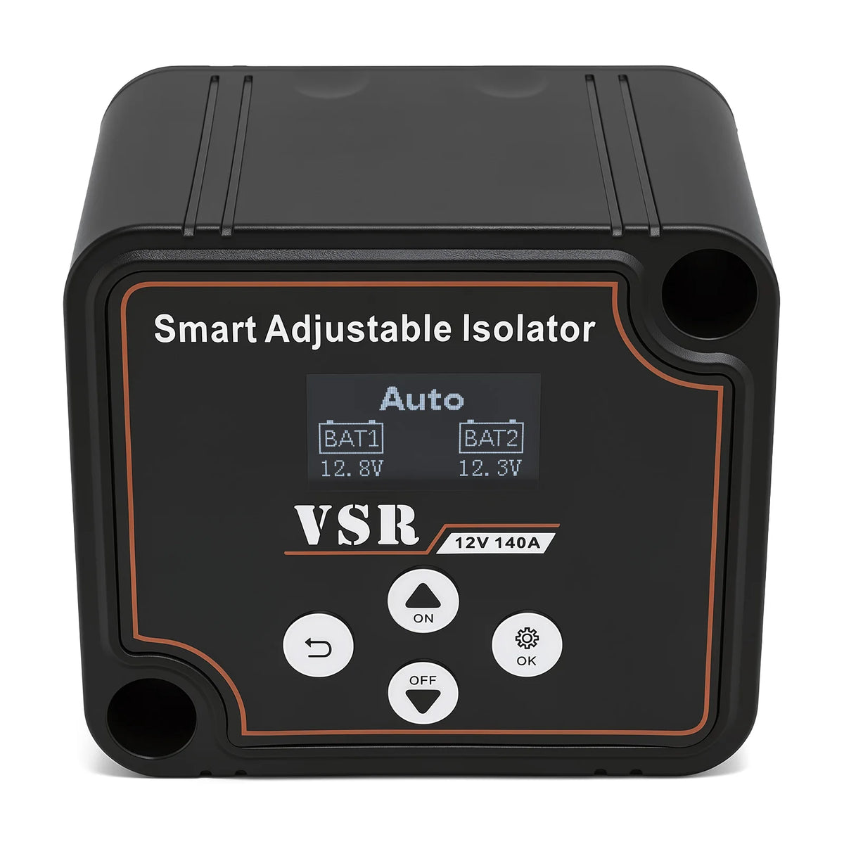 Dual Battery Smart Isolator 12V 140A Car Split VSR Charge Voltage Setting Sensitive Relay For Off-Road Camper Yacht ATV UTV Boat