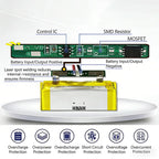103450 3.7V Li-Po Rechargeable Battery 2000mAh With JST PH 2.0mm Connector for GPS, Cameras & MP3 Gadgets