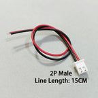 10PCS XH2.54mm 2P 3P 4P 5P 6P Male Female Plug Connector 2.54mm Pitch With 15cm Wire Cable Battery Charging Cable