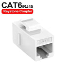 Cat6 RJ45 Adapter Insert Inline Coupler CAT6 Keystone Colorful Network Straight-through Connector for RJ45 CAT6 Keystone Coupler