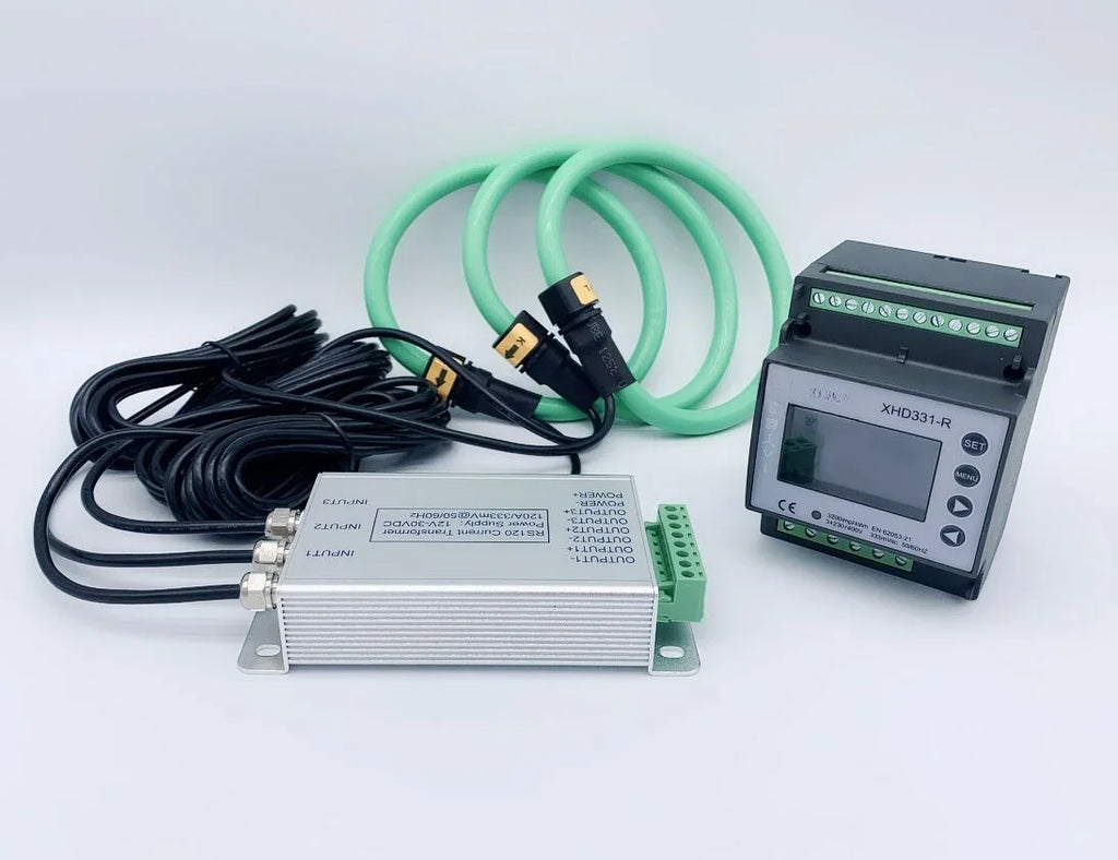 1 - 2000A Voltage output 1V current sensor rogowski coil with amplifier Flexible AC Current Probe