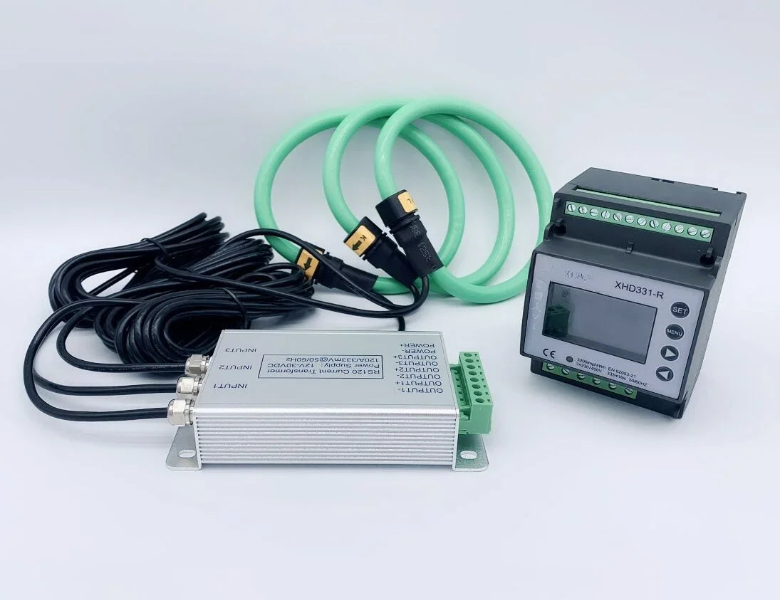 1 - 2000A Voltage output 1V current sensor rogowski coil with amplifier Flexible AC Current Probe