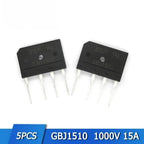 5PCS Diode Bridge Rectifier KBPC2510 KBPC3510 KBPC1510 KBPC5010 KBPC1010 GBJ1510 GBJ2510 GBJ3510 GBU1510 GBU3510 Rectifier Diode