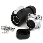 XHP20, IP67 2 3 4 5 67 8 9 10 12-Pin Waterproof Electrical Connector, 20mm Aviation Square Panel Mounting Male Plug