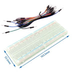 Breadboard 400 830 Point Solderless PCB Bread Board protoboard ZY-204 MB102 SYB-170 SYB-46 Test Boards Jump Wire for Arduino kit