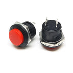 6PCS R13-507 Momentary Push Button Switch 16mm 6 Colors Self Reset Round Switch For Industrial Control Equipment