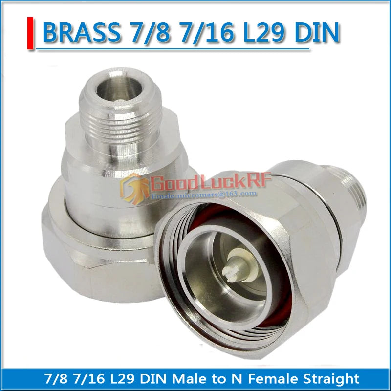 L29 7/16 DIN Male to L16 N Female Plug Straight N Female to DIN Male 50ohm Copper High-quality RF Connector Adapters For Test