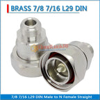 L29 7/16 DIN Male to L16 N Female Plug Straight N Female to DIN Male 50ohm Copper High-quality RF Connector Adapters For Test