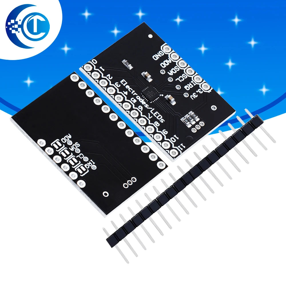 MPR121 Capacitive Touch Sensor (FOR Arduino-Compatible) - I2C V12 Breakout Keyboard Module for Touch Control