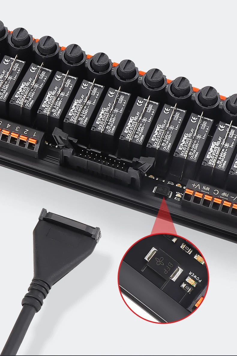 ENMG Solid State Relay Module 5-24V DC Solid State Non-Contact Relay Module DC Control AC/DC 220V Wide Voltage Constant Current