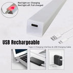 AITHEA Motion Sensor LED Cabinet Light USB Rechargeable Wireless Strip Lamp for Closet Wardrobe Kitchen Staircase Bedroom
