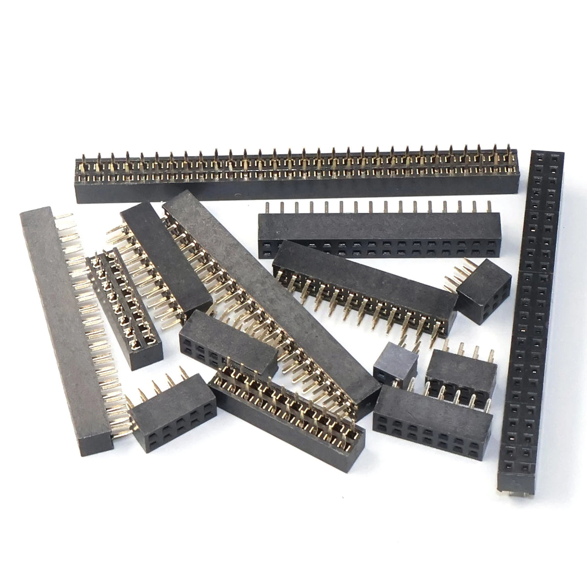2.0mm Double  Row Female 2x2/3/4/5/6/7/8/10/20/40 Pin Pin Header Connector 2mm Pitch Strip For Arduino PCB