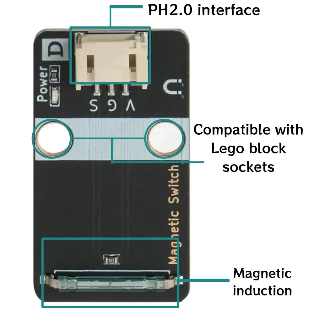 Magnetic Reed Switch Sensor Module 3.3V-5V Digital Signal Output Magnetic Contact Detection Board for Arduino Raspberry Pi ESP32