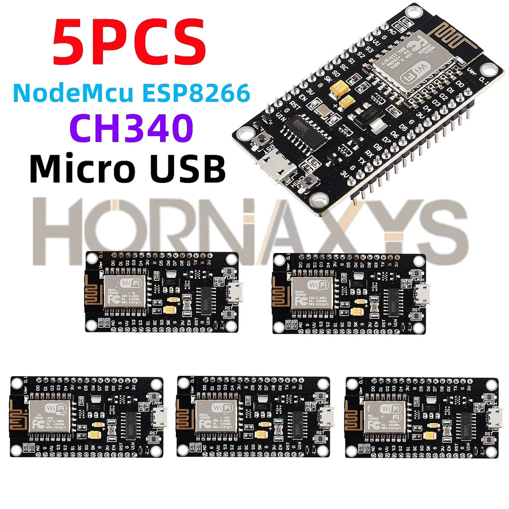 1-10pcs/ESP8266 NodeMCU LUA CH340 ESP-12E WiFi Internet Development Board 4M Flash Serial Wireless Module for Arduino Type-C USB